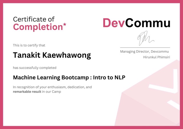 DevCommu : Intro to NLP